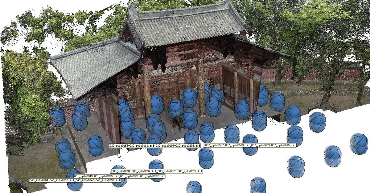 point cloud of village